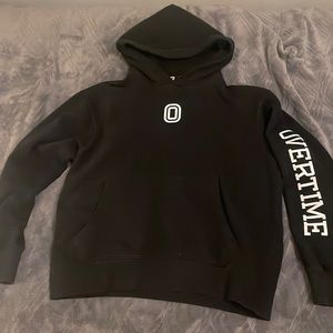 Black and white Overtime hoodie